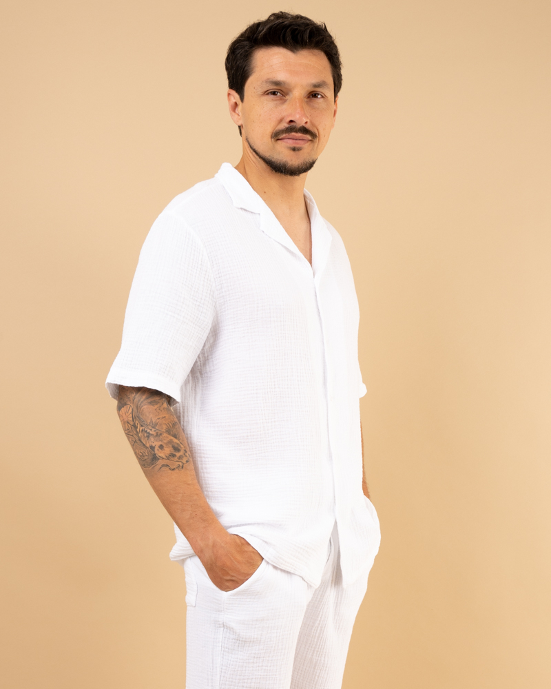 Chemise mc gaze de coton