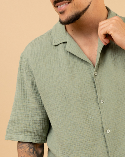 Chemise mc gaze de coton