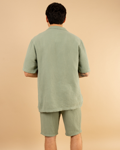 Chemise mc gaze de coton