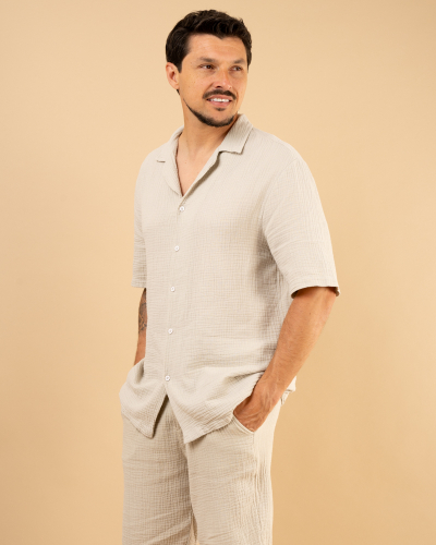 Chemise mc gaze de coton