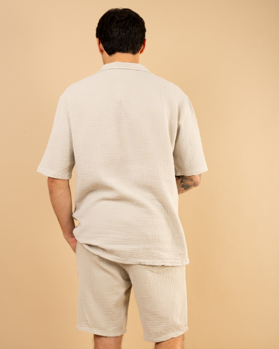 Chemise mc gaze de coton