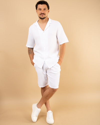 Short gaze de coton