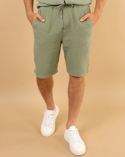 Short gaze de coton