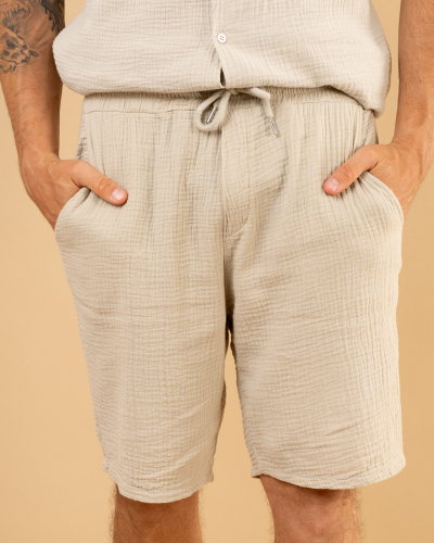 Short gaze de coton
