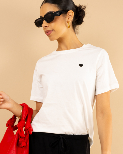 T-shirt black heart