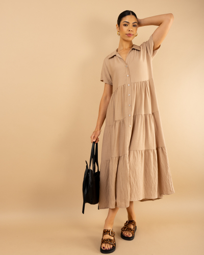 Robe longue chemise