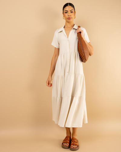 Robe longue chemise