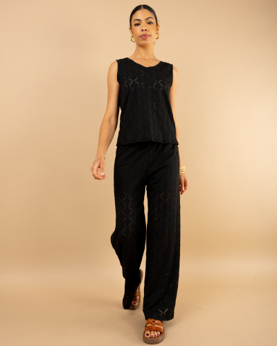 Pantalon ajouré
