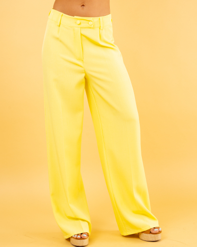 Pantalon large boutons