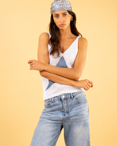 Débardeur étoile lurex