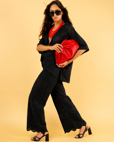 Pantalon brodé