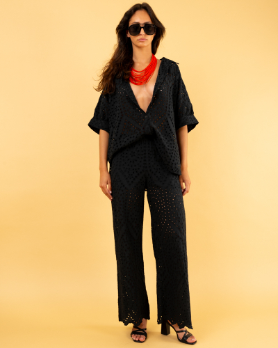 Pantalon brodé