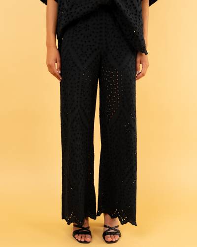 Pantalon brodé
