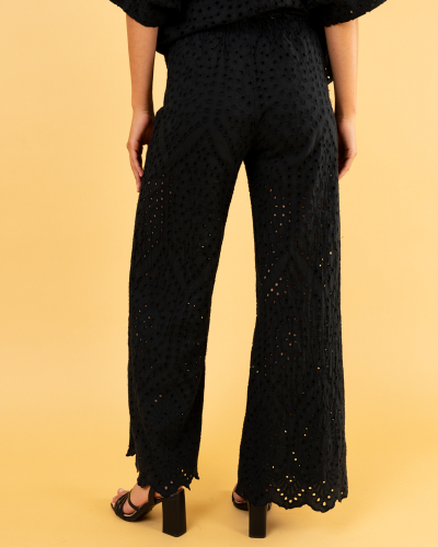 Pantalon brodé