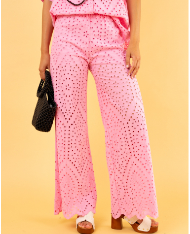 Pantalon brodé