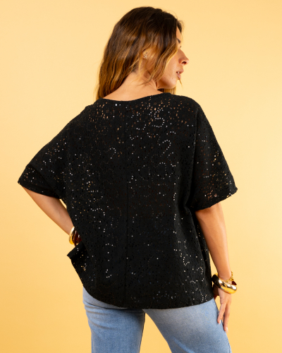Top v paillettes