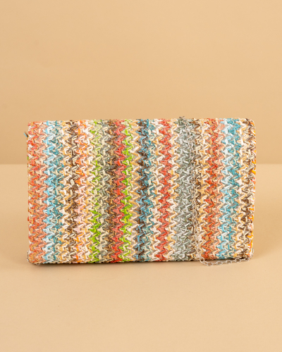 Pochette effet paille