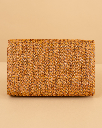 Pochette effet paille