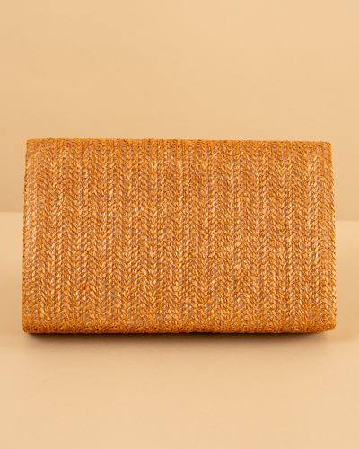 Pochette effet paille