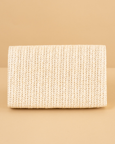 Pochette effet paille