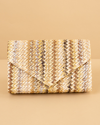 Pochette effet paille