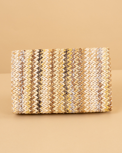 Pochette effet paille