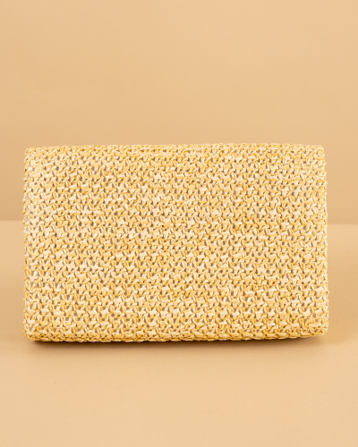 Pochette effet paille