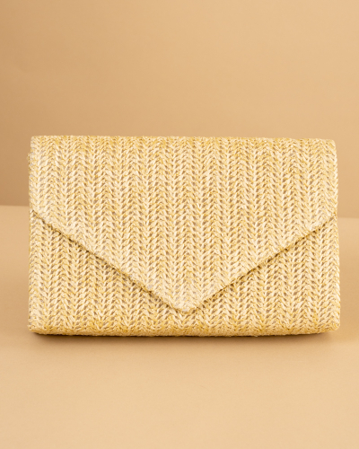 Pochette effet paille