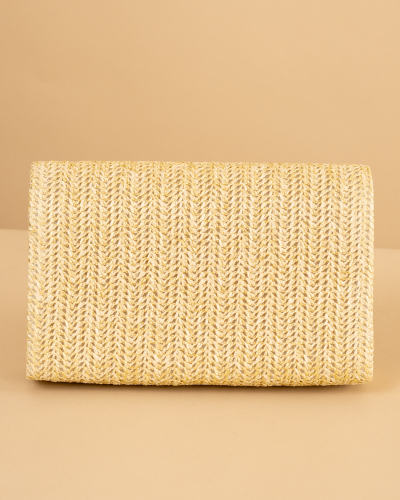 Pochette effet paille
