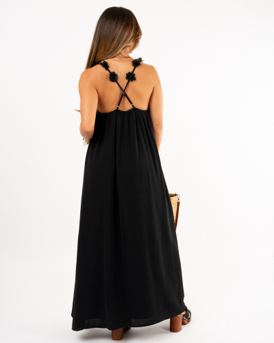 Robe longue fleurs