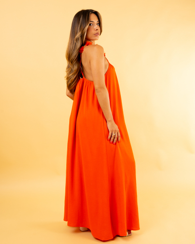 Robe longue fleurs