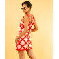 Robe courte macramée