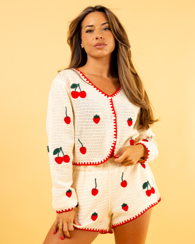 Gilet cerises