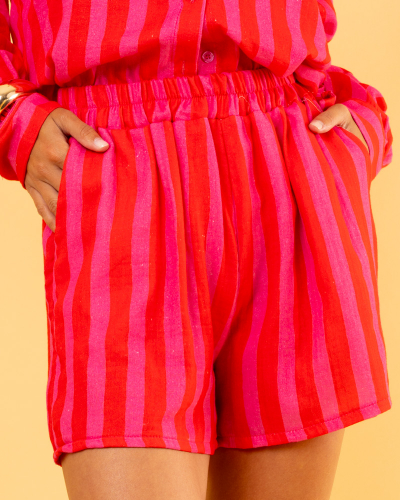 Short rayé