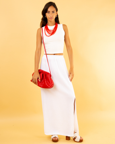 Jupe gaze de coton