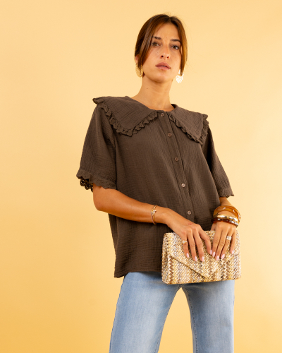 Chemise col claudine