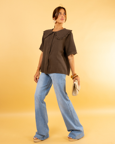 Chemise col claudine
