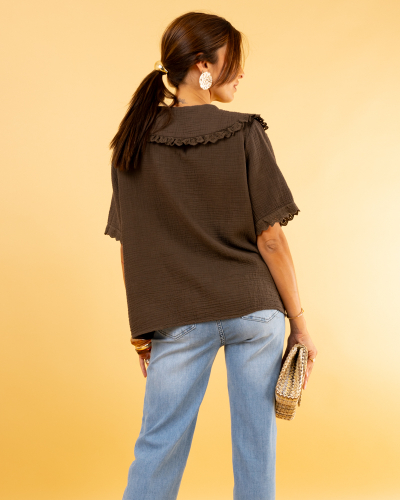 Chemise col claudine