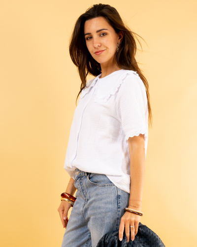 Chemise col claudine