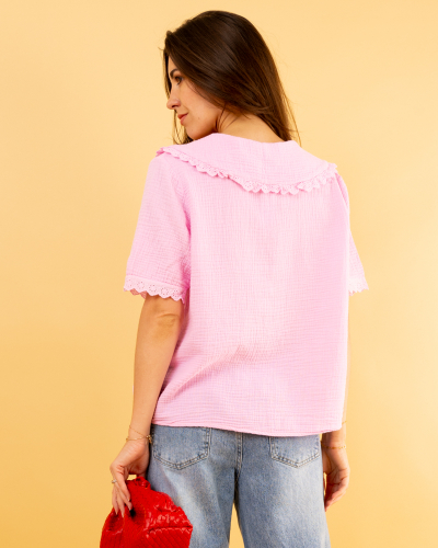 Chemise col claudine