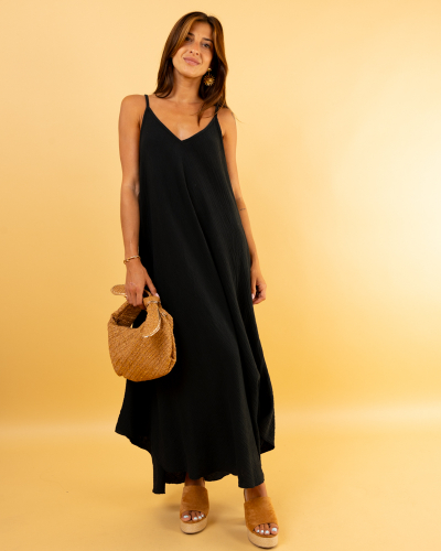 Robe unie gaze de coton