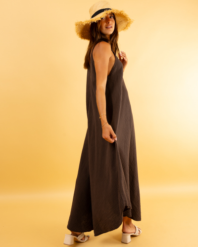 Robe unie gaze de coton