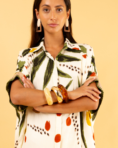 Robe longue imprimée