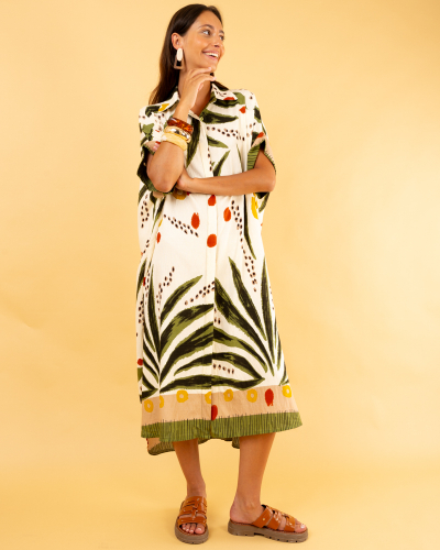 Robe longue imprimée