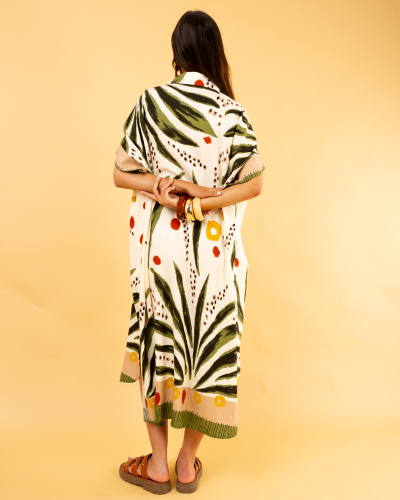 Robe longue imprimée