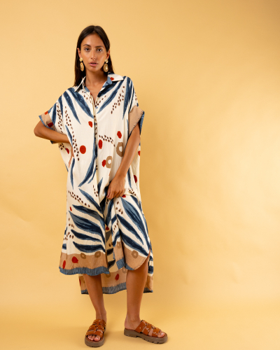 Robe longue imprimée