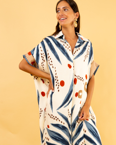 Robe longue imprimée