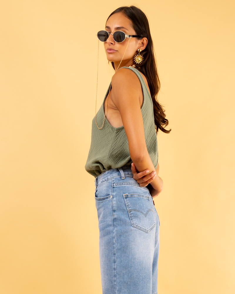 Débardeur gaze de coton