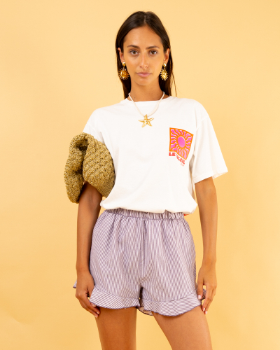 Short rayé