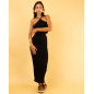 Robe longue gaufre